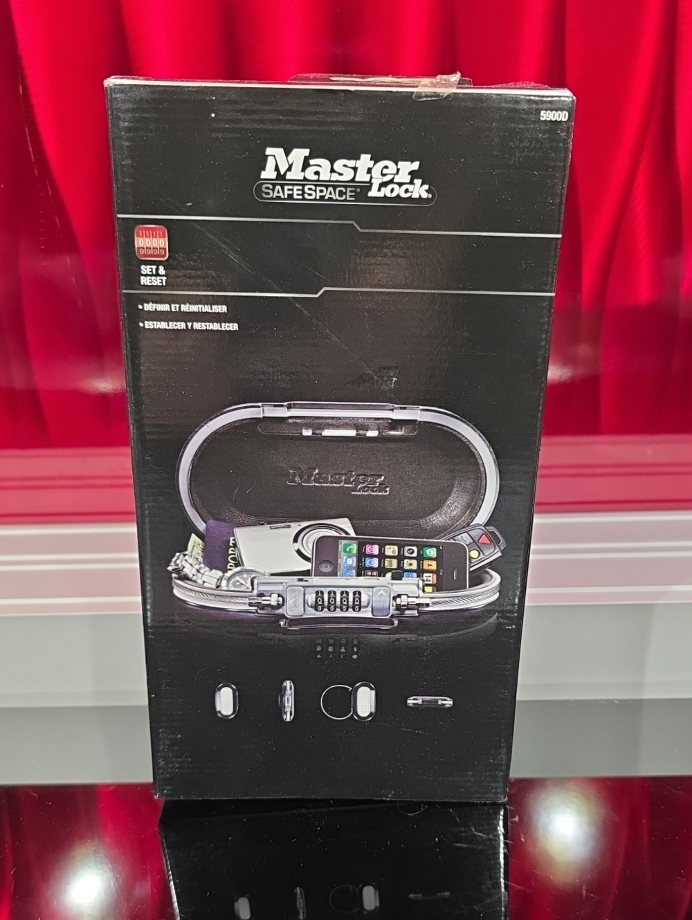 Master Lock Safe Space 5900D Portable Safe Security On The Go New With Box